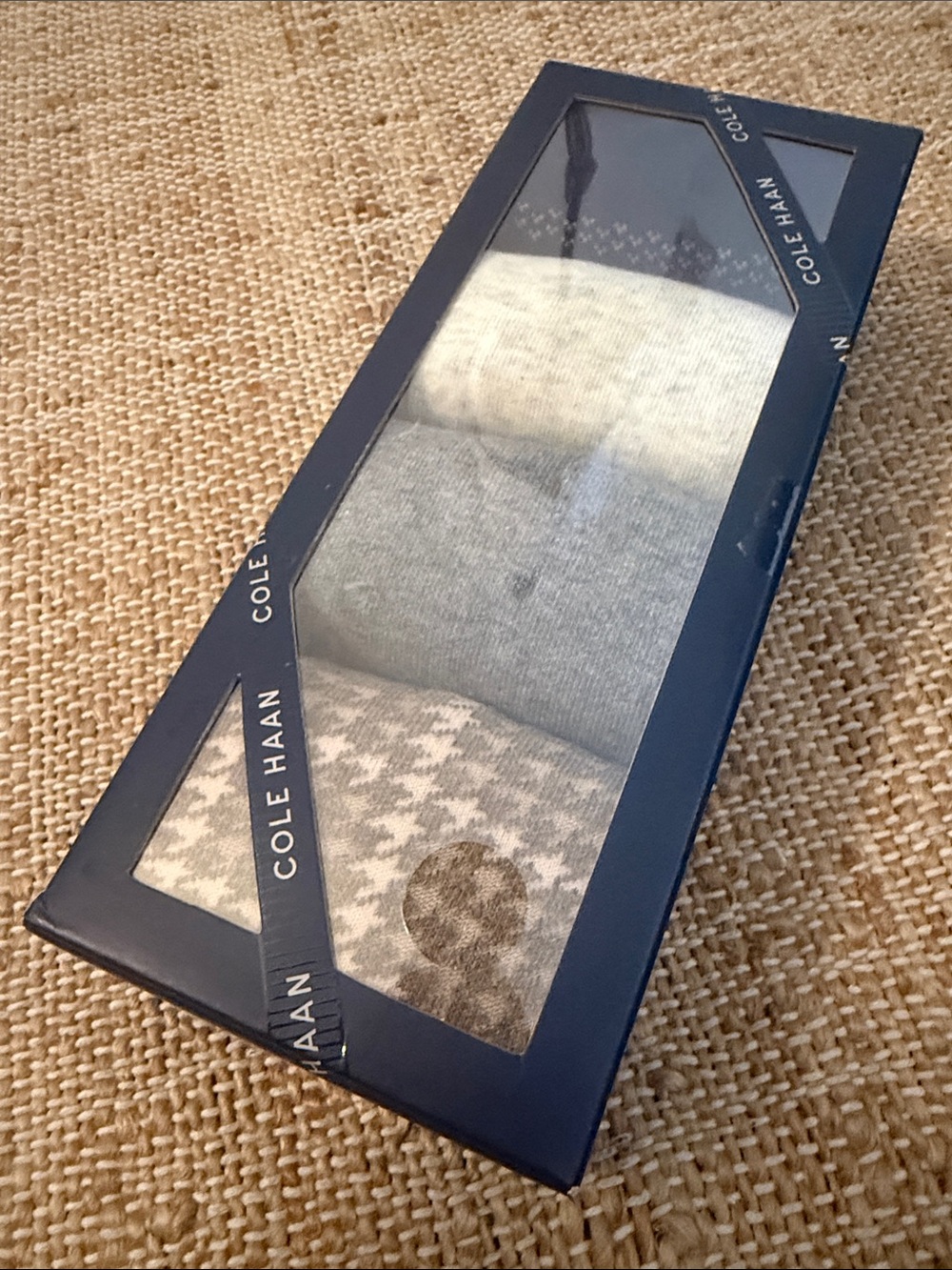 Cole Haan Casual Dress Socks Gift Box Set of 4 NEW NWT Size 7 - 12
